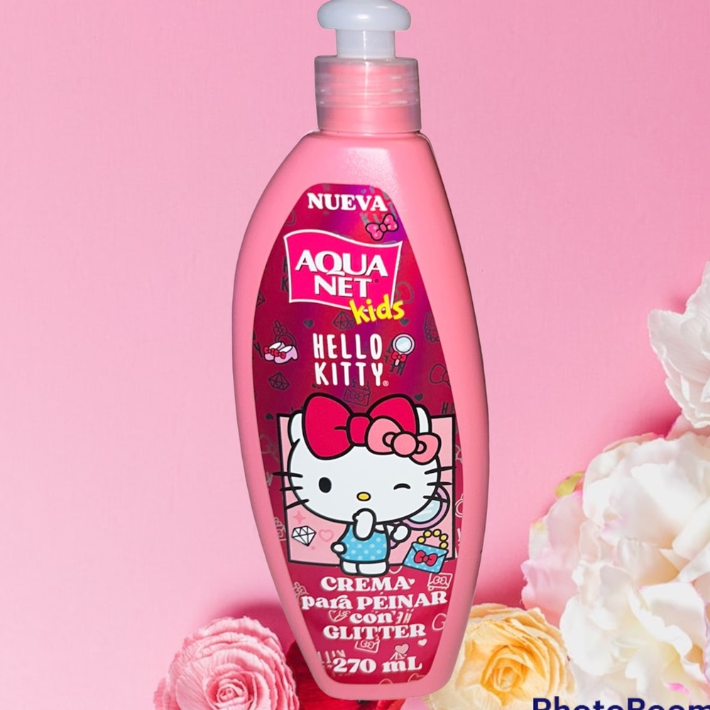 Aqua Net Hello Kitty Hair Cream with Glitter/ Shampoo 3 in 1